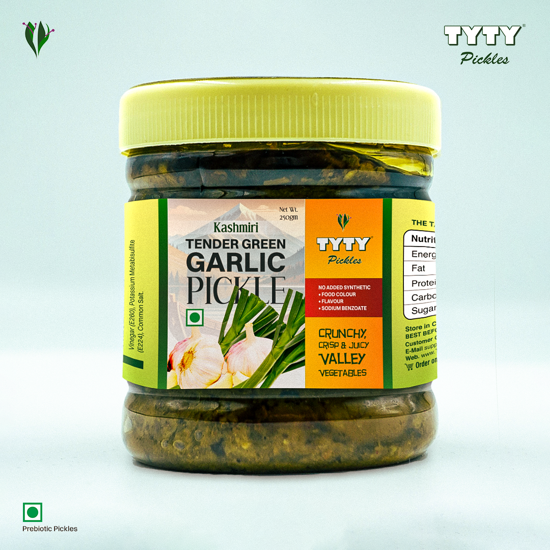 PREBIOTIC Tender Green Garlic Pickle (Kashmiri)