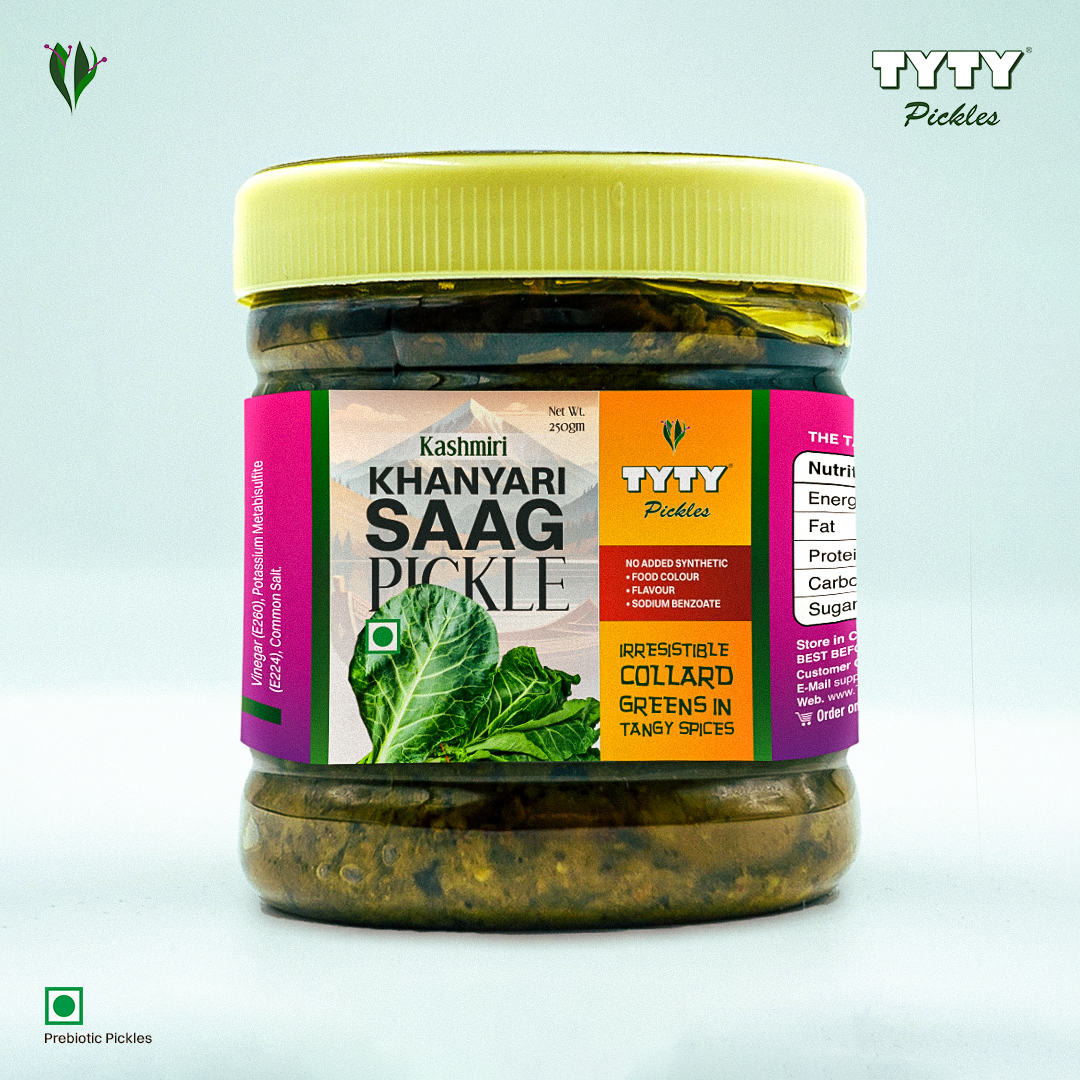 PREBIOTIC Khanyari Saag (Collard Greens) Pickle (Kashmiri)